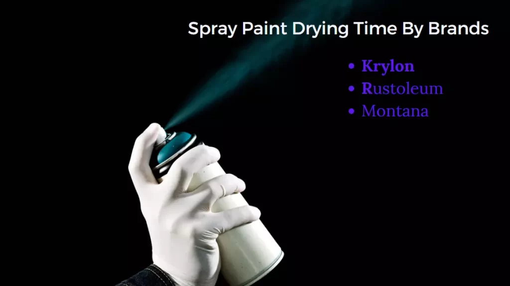 Drying time by top spray paint brand