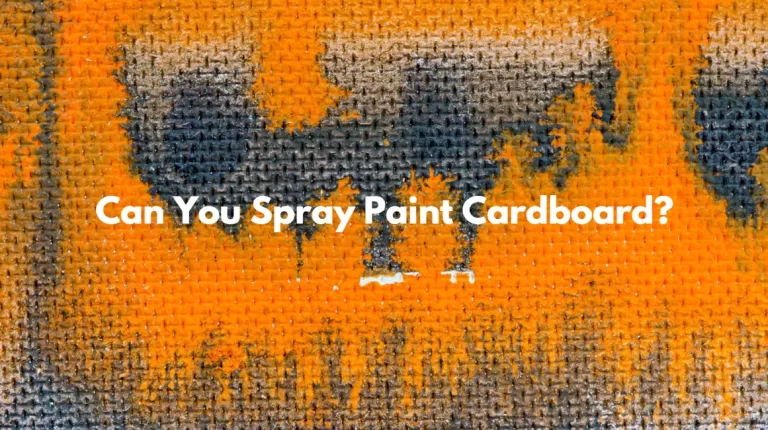 Can You Spray Paint Cardboard?